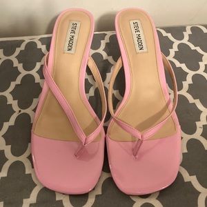 Steve Madden 2.5 inch thong heeled sandals